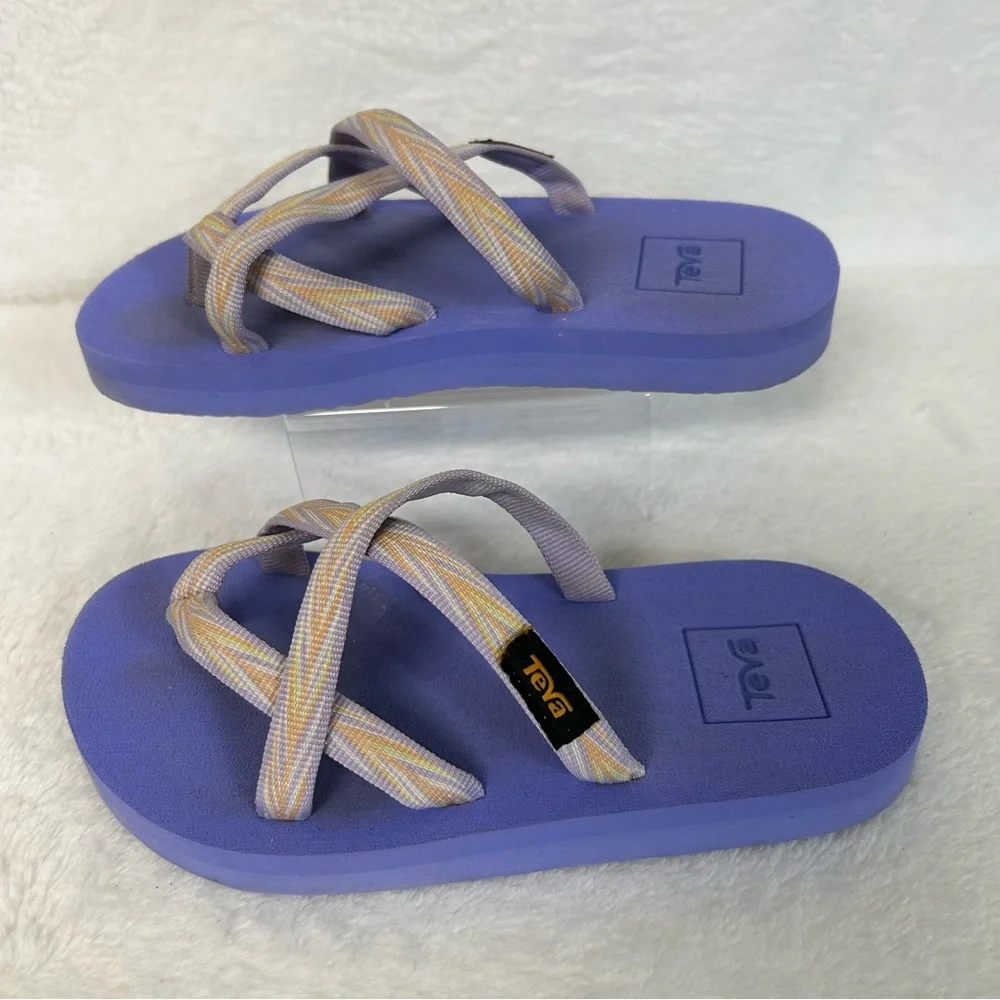 Teva Kids Girls Sandals Size 13 Purple Olowahu Strappy Slip On